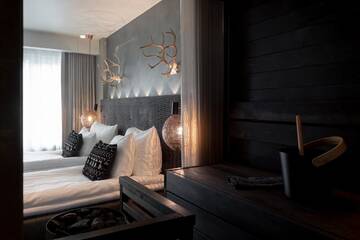 Фото номера Двухместный номер Делюкс «Мистик» с 1 кроватью и сауной Отель Lapland Hotels Bulevardi г. Хельсинки 4