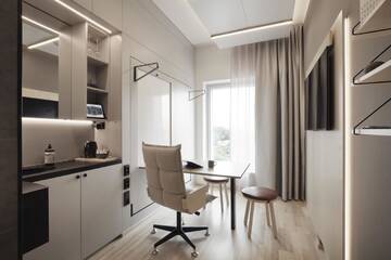 Фото номера Двухместный номер «Смарт» с 1 кроватью Отель VALO Hotel Helsinki г. Хельсинки 4