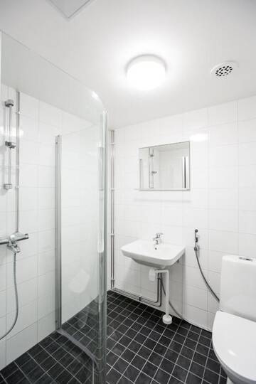 Фото номера Стандартный двухместный номер с 2 отдельными кроватями Апарт-отели Forenom Aparthotel Helsinki Herttoniemi г. Хельсинки 21