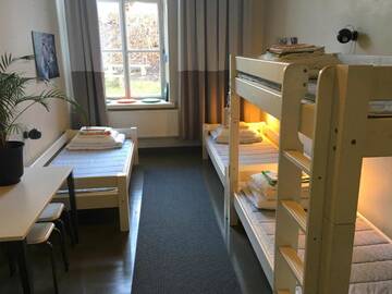 Фото номера Четырехместный номер с общей ванной комнатой Хостелы Hostel Suomenlinna г. Хельсинки 4