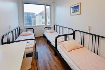 Фото номера Трехместный номер с общей ванной комнатой Хостелы CheapSleep Hostel Helsinki г. Хельсинки 5