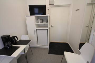 Фото номера Одноместный номер с общей ванной комнатой Хостелы Forenom Hostel Helsinki Pitäjänmäki г. Хельсинки 5