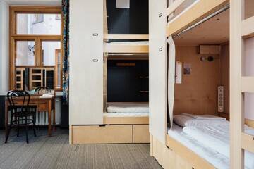 Фото номера Кровать в общем 6-местном номере для женщин Хостелы The Yard Hostel г. Хельсинки 9