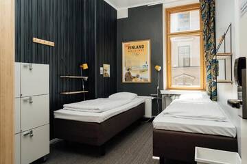 Фото номера Кровать в общем 4-местном номере для мужчин и женщин Хостелы The Yard Hostel г. Хельсинки 4