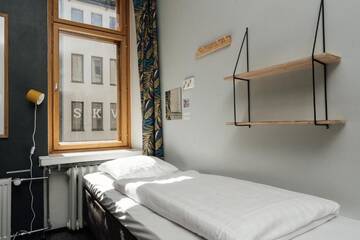Фото номера Кровать в общем 4-местном номере для мужчин и женщин Хостелы The Yard Hostel г. Хельсинки 3