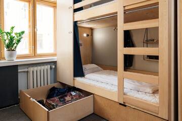 Фото номера Кровать в общем 8-местном номере для мужчин и женщин Хостелы The Yard Hostel г. Хельсинки 2