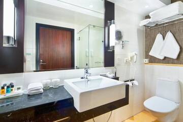 Фото номера Представительский номер с кроватью размера «king-size» Отель Holiday Inn Helsinki City Centre г. Хельсинки 6