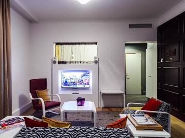 Фото номера Представительский люкс с правом посещения лаунджа Отель Radisson Blu Plaza Hotel, Helsinki г. Хельсинки 12