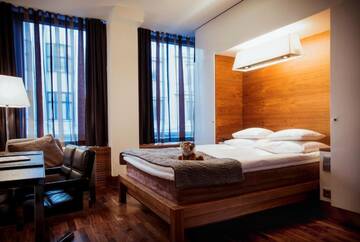 Фото номера Двухместный номер с 1 кроватью Отель GLO Hotel Kluuvi г. Хельсинки 10