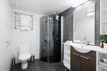 Фото номера Улучшенный двухместный номер с 2 отдельными кроватями и видом на море Отель Hotel Rantapuisto г. Хельсинки 4